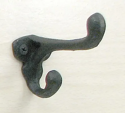 Cast Iron Wall Hook Black Set of 6 0170J-01202B
