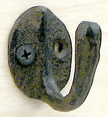 Small Cast Iron Robe / Coat Hook 240 Pieces 0170J-01203Bulk
