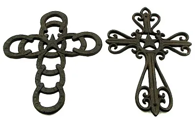 Horseshoe Star Crosses Set of 2 0170J-03648