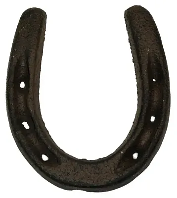 Cast Iron Rust Color Horse Shoe Set of 6 0170J-05209