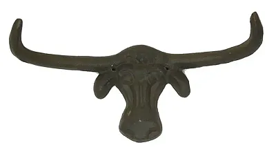 Cast Iron Longhorn Steer Wall Hook 0170J-05212
