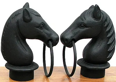Horse Head For Hitching Set of 2 0170J-11617