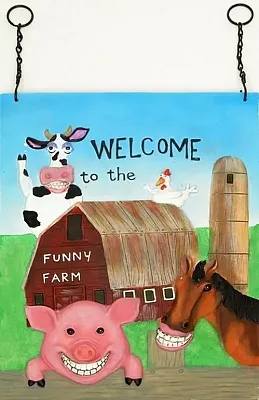 Funny Farm Wall Plaque 0179-2608
