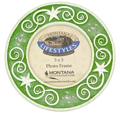 Montana Silversmith Rhinestone Frame Green 0179-40524