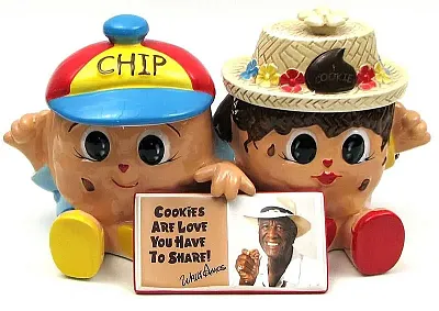 Famous Amos Chip & Cookie Jar 0179-7977
