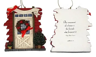 Roman Barn Door Ornament to Personalize 0182-25627D