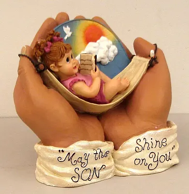 "IN HIS HANDS" May the "SON" Shine on You. 0183-01036
