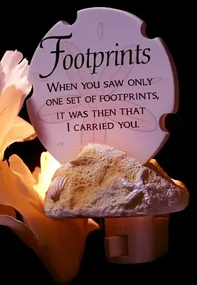 Footprints Poem Night Light 0183-73857