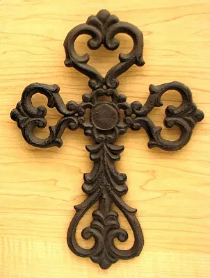Medium Cast Iron Scroll Cross Set of 12 0184-106B-12
