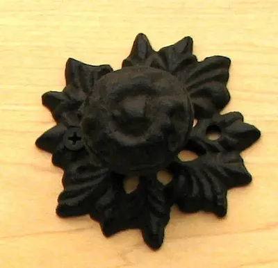 Cast Iron Leaf Drawer Pull Set of 6 0184J-0058A