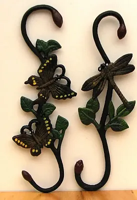 Cast Iron Butterfly & Dragonfly Plant Hanger 0184J-03073