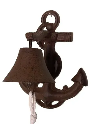 Cast Iron Bell Boat Anchor Rust 0184J-04002