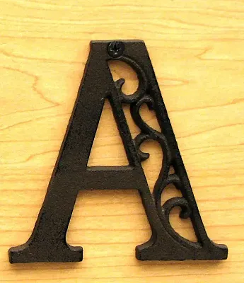 Cast Iron Letter A 0184J-0557-A