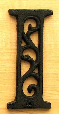 Cast Iron Letter I 0184J-0557-I