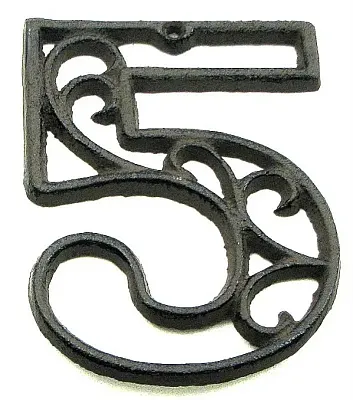 Cast Iron Number Five 0184J-0558-5