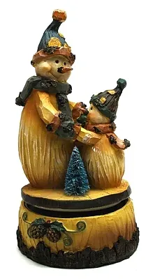 Wind-up Musical Snowman with Friend 0197-338656