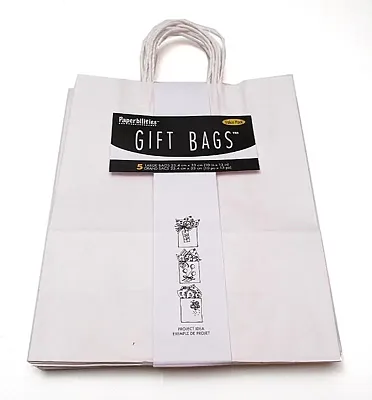 Gift Bag White Pack5 0199-85468
