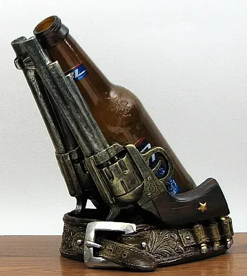 2 Revolver Wine Bottle Holder 021-12590