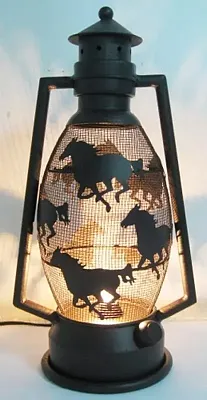Metal Horse Lantern Night Light 021-21324