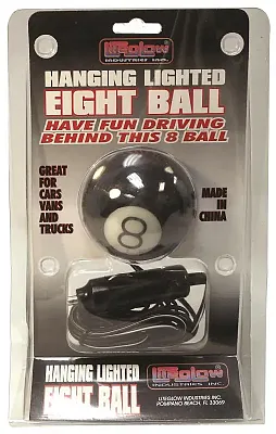Hanging Lighted Eight Ball 12V 024Bll88