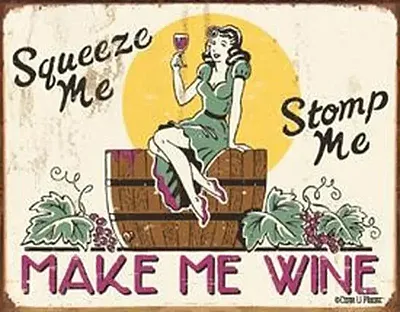 Tin Sign Moore - Make me Wine 034-1280