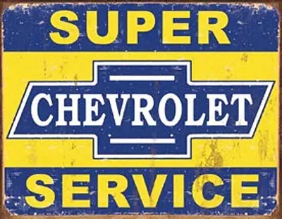 Tin Sign - Super Chevy Service 034-1355