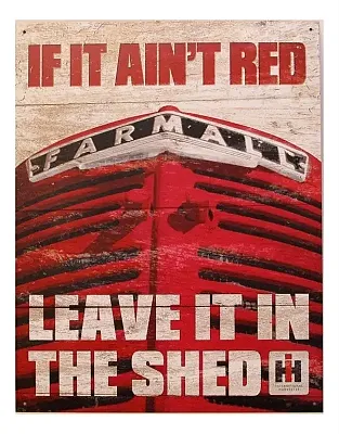 Tin Sign Farmall - If it Ain&#039;t Red 034-1664