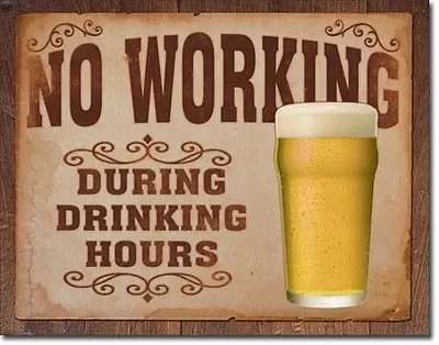 TIN SIGN No Working 034-1795