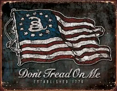 Tin Sign - DTOM Vintage Flag 034-1873