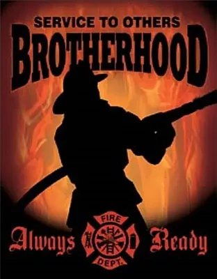 Tin Sign Fireman - Brotherhood 034-1901