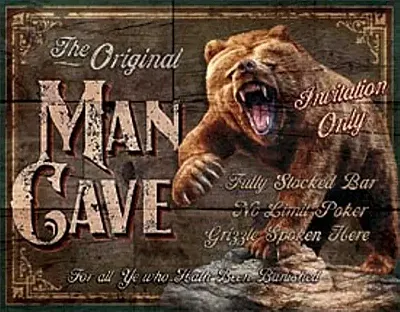 Tin Sign - Man Cave - The Original 034-1925