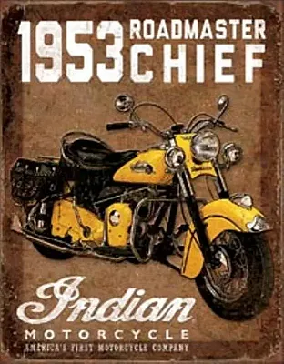 Tin Sign 1953 Indian Roadmaster 034-1932