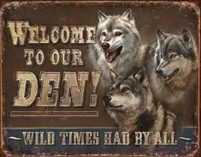 Tin Sign - JQ - Den - Welcome 034-1984