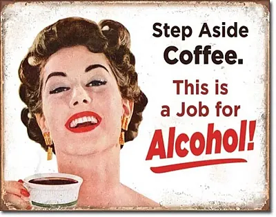 Tin Sign Step Aside Coffee 034-2036
