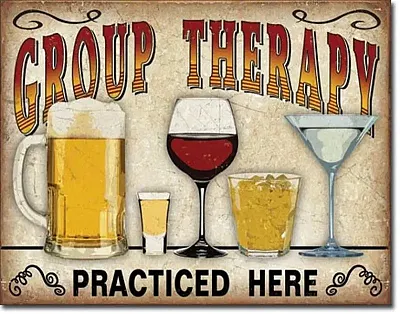 Tin Sign Group Therapy 034-2041