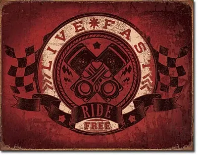 Live Fast - Ride Free 034-2052