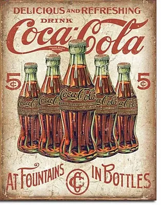 Coke - 5 Bottles Retro 034-2091