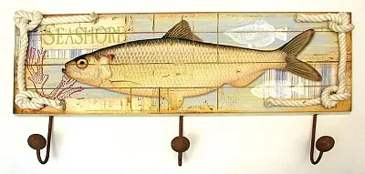 Fish Plaque Three Hooks 049-10691