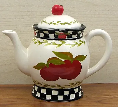 Ceramic Apple Teapot 049-10913