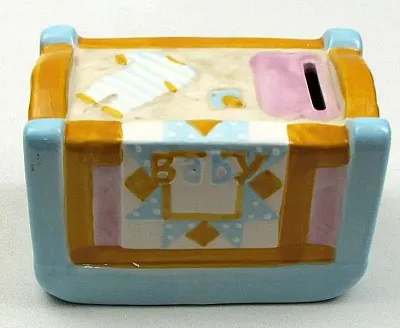 Baby Crib Money Bank 049-11634