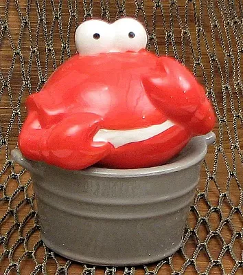 Ceramic Crab Bucket S/P Set 049-15092