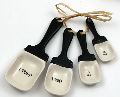 Ceramic Mason Jar Measuring Spoon 4 Pc Set 049-15654