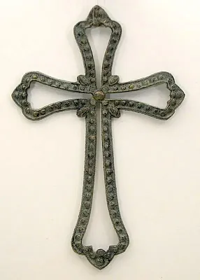 Cast Iron Open Cross in Verdigris 049-16971