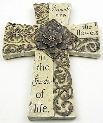 Cement Cross Wall Plaque 049-22284