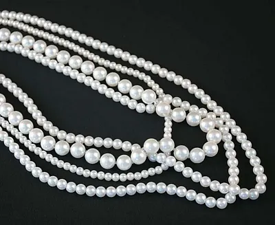 White Beads Necklace 049-40203