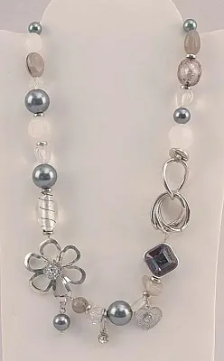 Multi Beads Necklace 049-40372