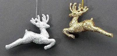 Reindeer Ornaments set of 2 049-91426