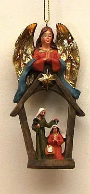 Resin Angel Nativity Ornament 049-97392