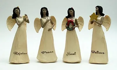 Ebony Angels Set of Four 049-99045