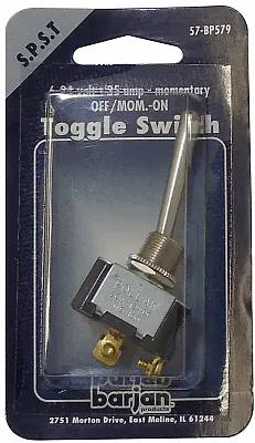 Toggle Sw Spst Momemty Sc Carded Part #57Bp579 057Bp579